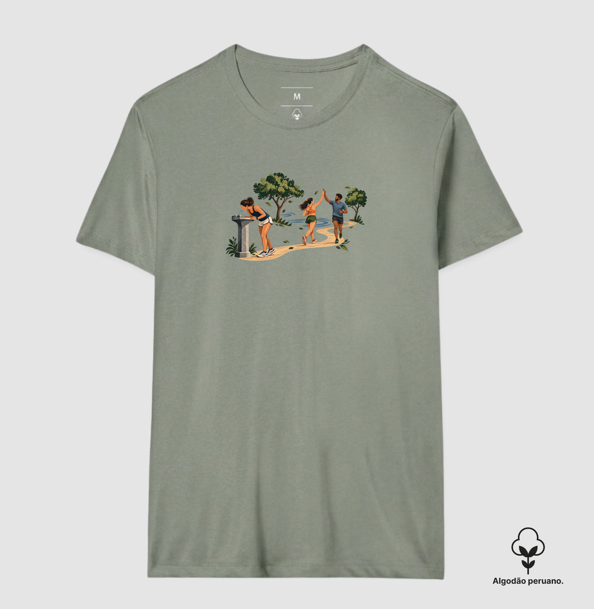 Camiseta Algodão Peruano - Primeiro Longão