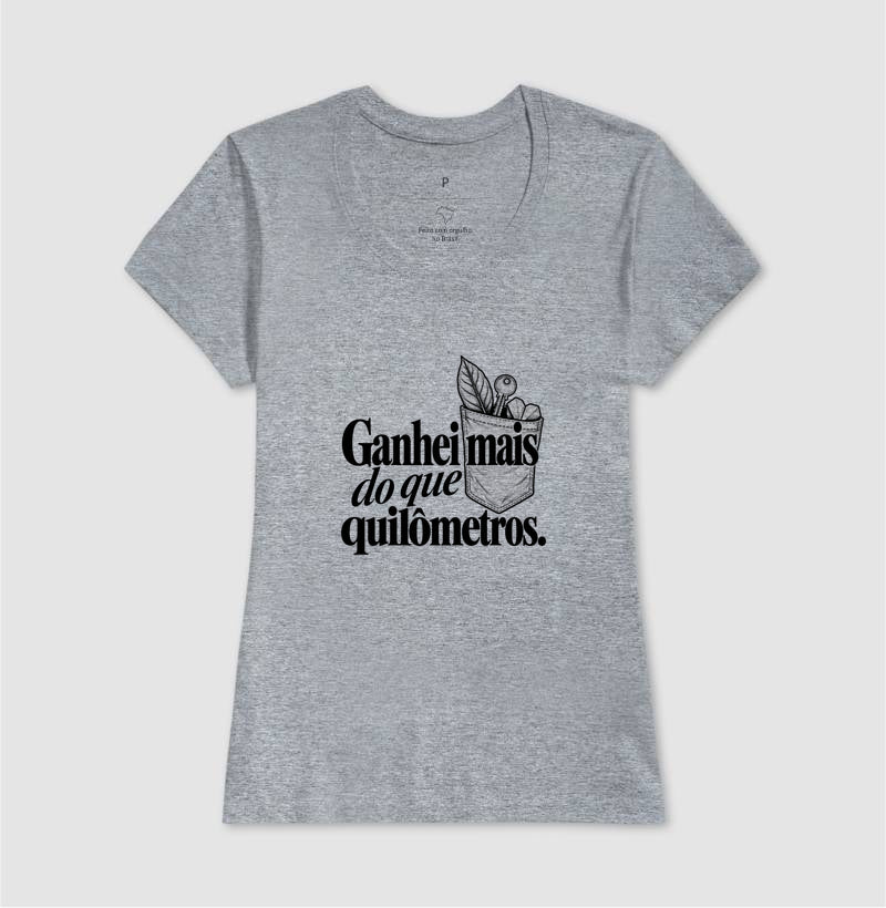 Camiseta Unissex - Conquista de Rua — Feminino, Cinza