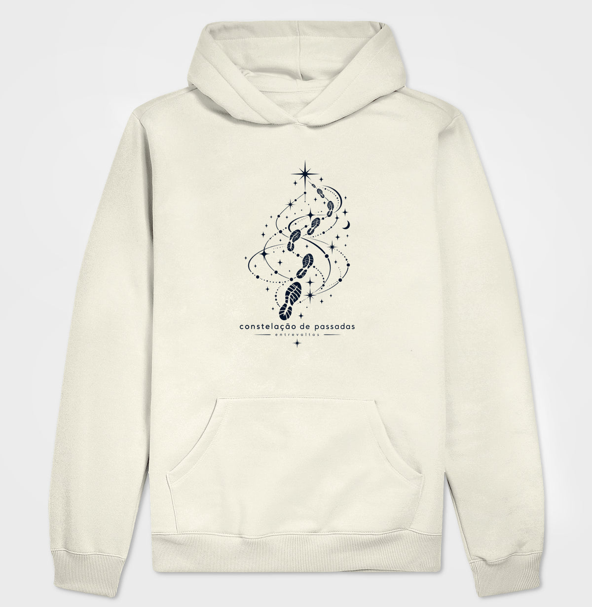 Hoodie moletom - Constelação de passadas