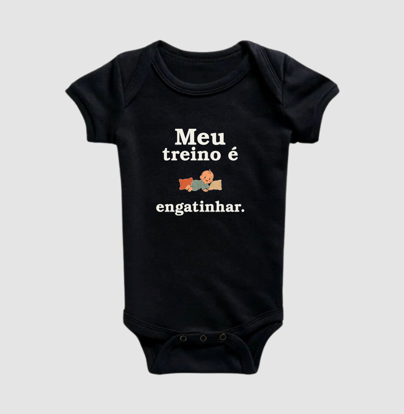 Body Infantil - Treino no Tapete, Preta