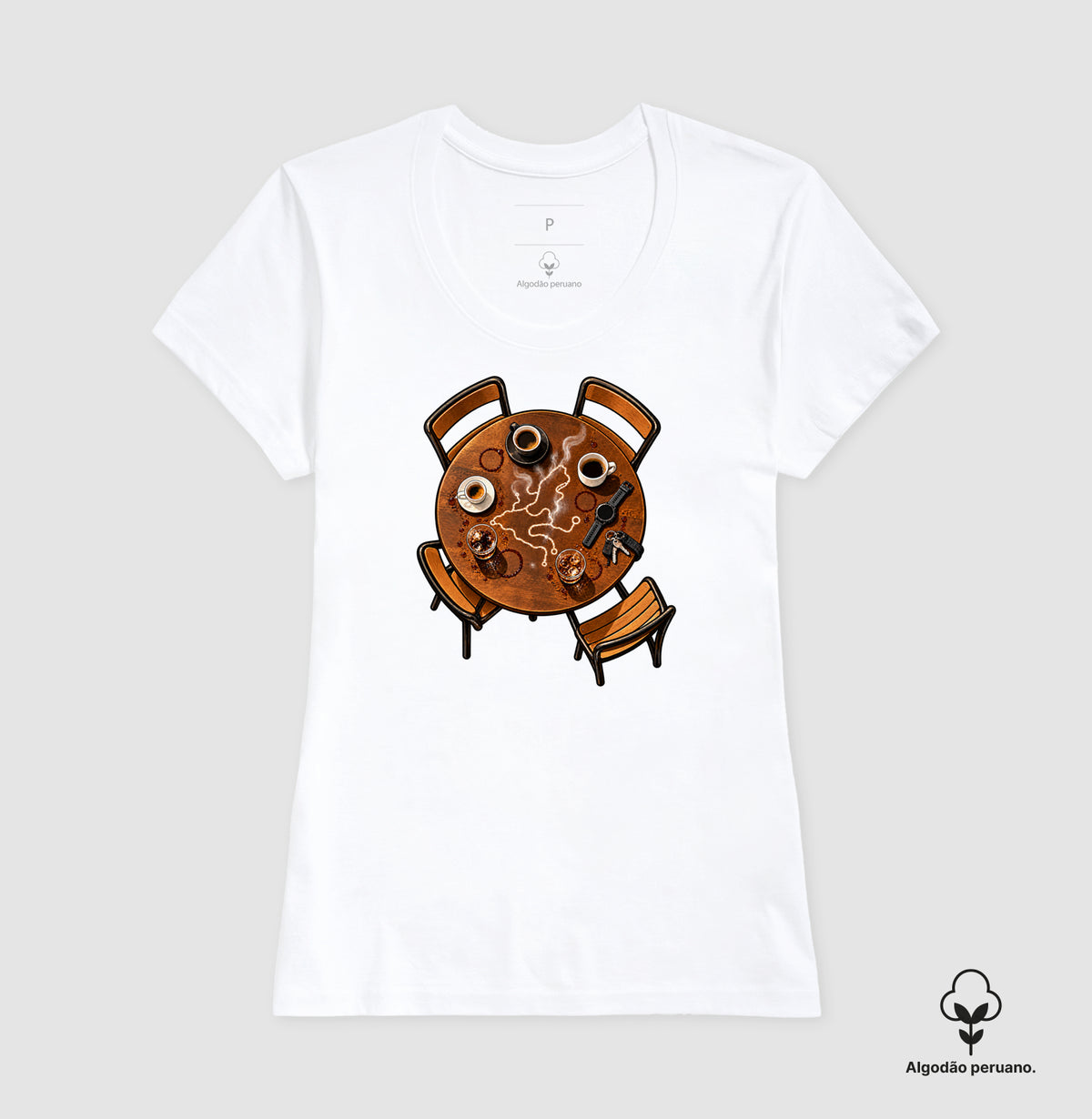 Camiseta Algodão Peruano - Café Depois do Corre