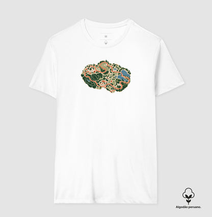 Camiseta Algodão Peruano - Mapa do Corre
