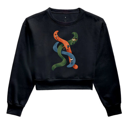 Cropped Moletom - Rotas que se Cruzam