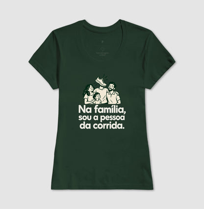 Camiseta Unissex - Sobrenome Corrida, Feminino, Verde