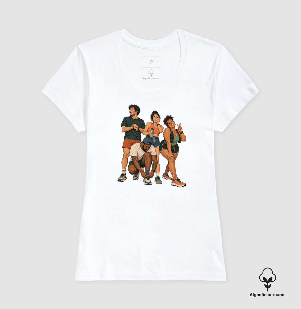 Camiseta Algodão Peruano - Foto Antes da Largada