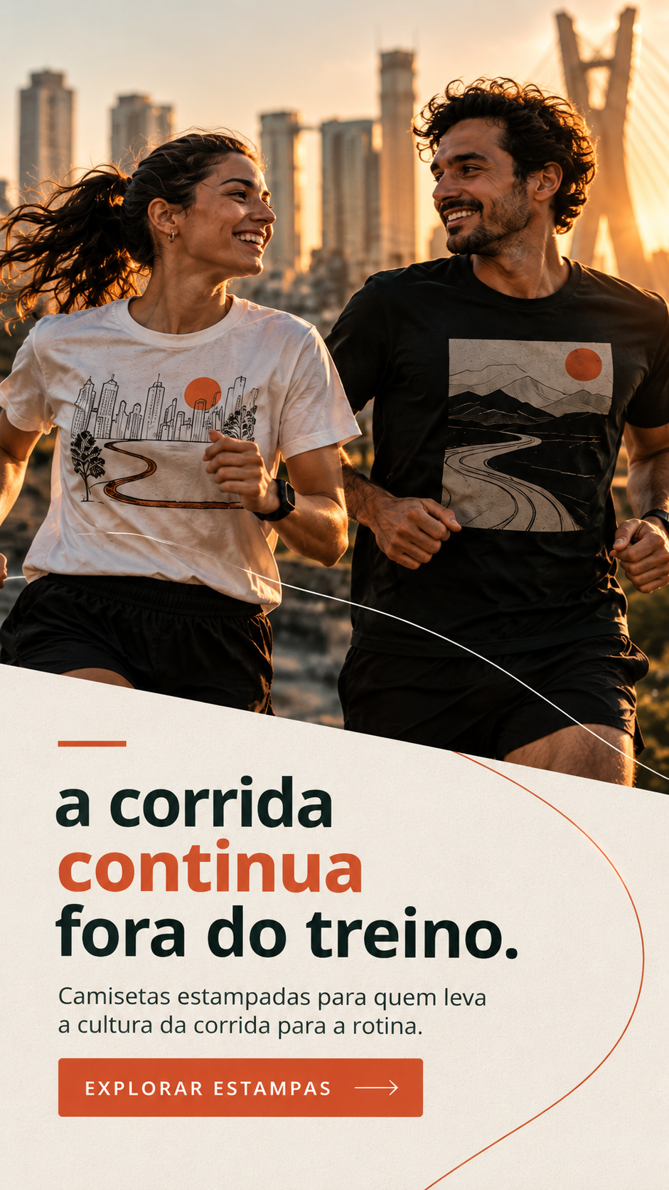 Hero Entrevoltas — corrida continua fora do treino — mobile