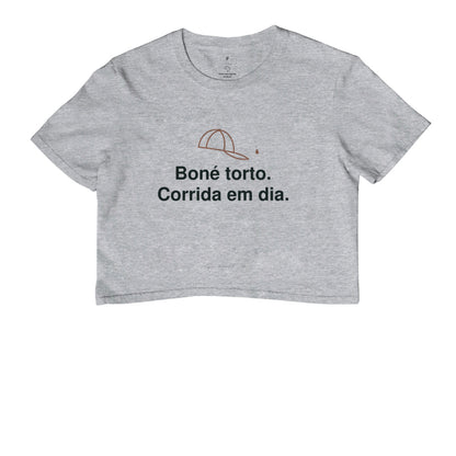 Cropped - Boné Torto, Cinza