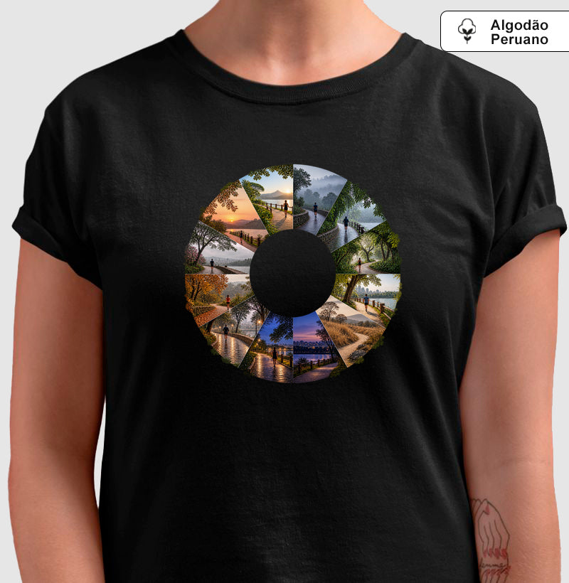 Camiseta Algodão Peruano - Um Ano em Movimento