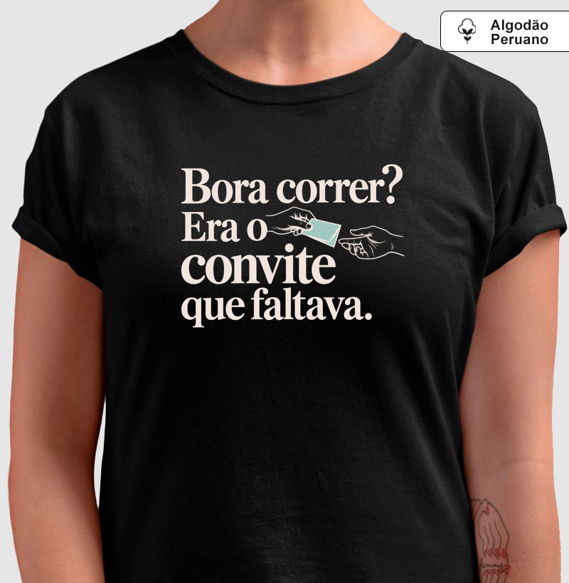Camiseta Algodão Peruano - Convite Aceito