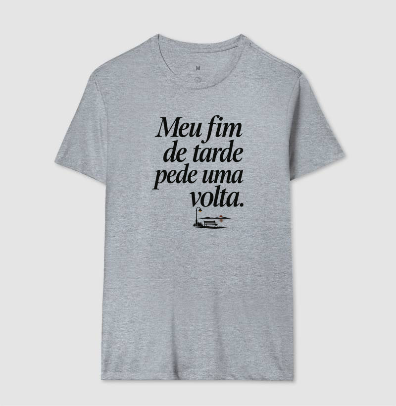 Camiseta Unissex - Noite de Esquina, Masculino, Cinza