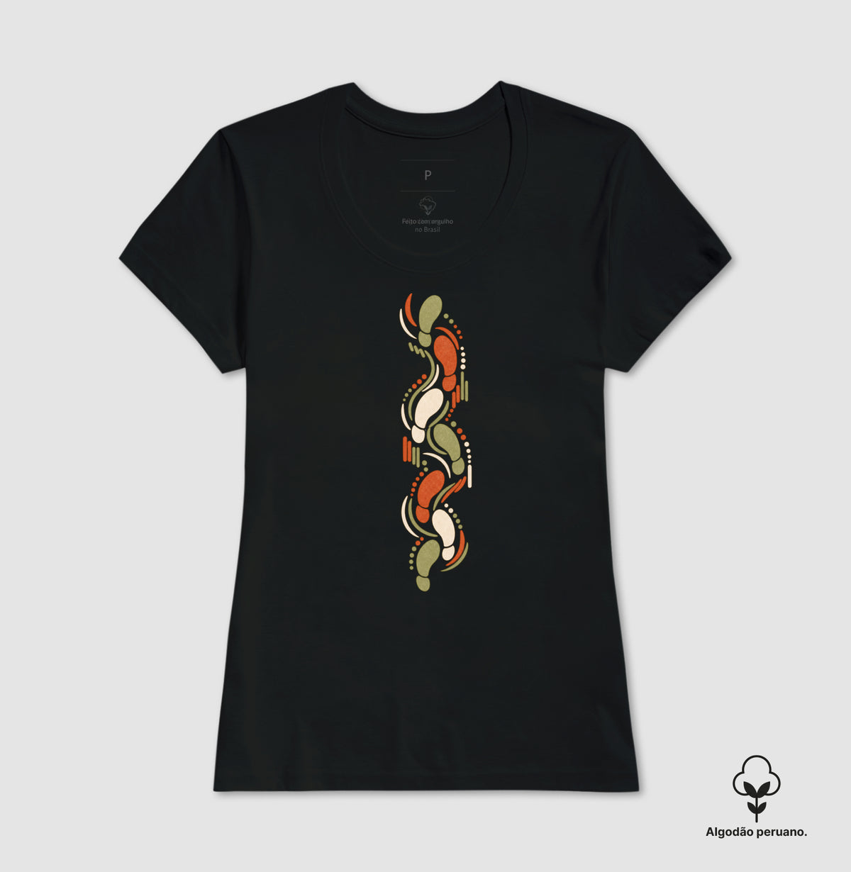Camiseta Algodão Peruano - Sistema de passadas