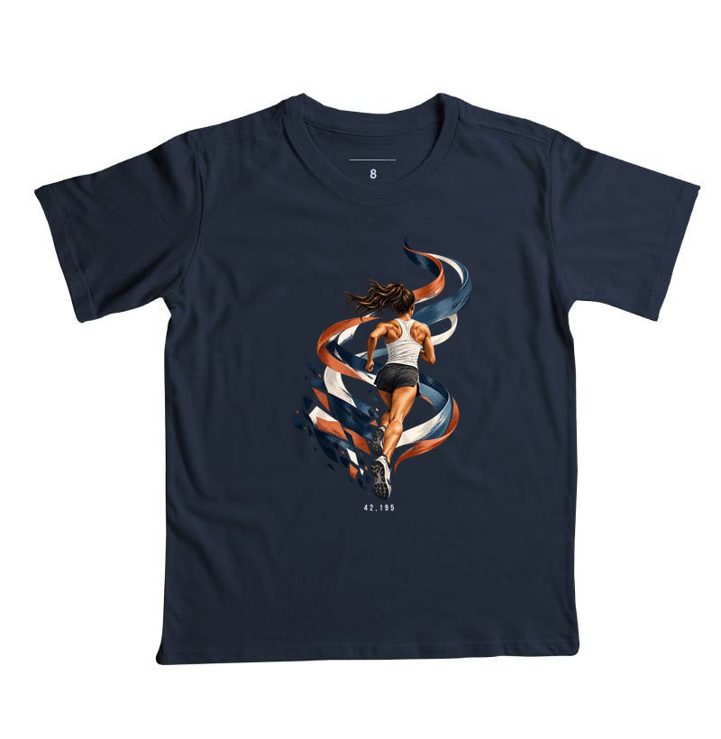 Camiseta Infantil - Dentro da Maratona, Marinho