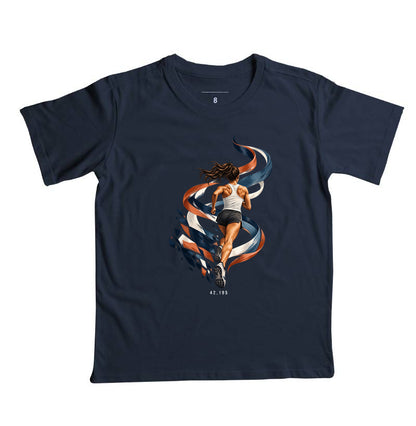Camiseta Infantil - Dentro da Maratona, Marinho