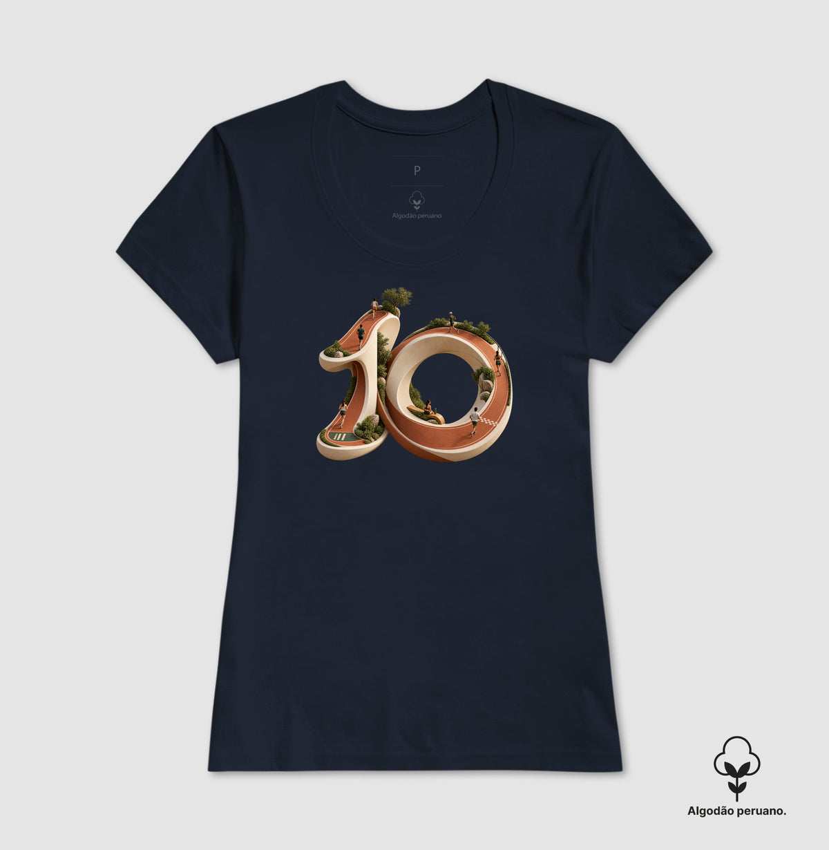 Camiseta Algodão Peruano - Dez Redondo