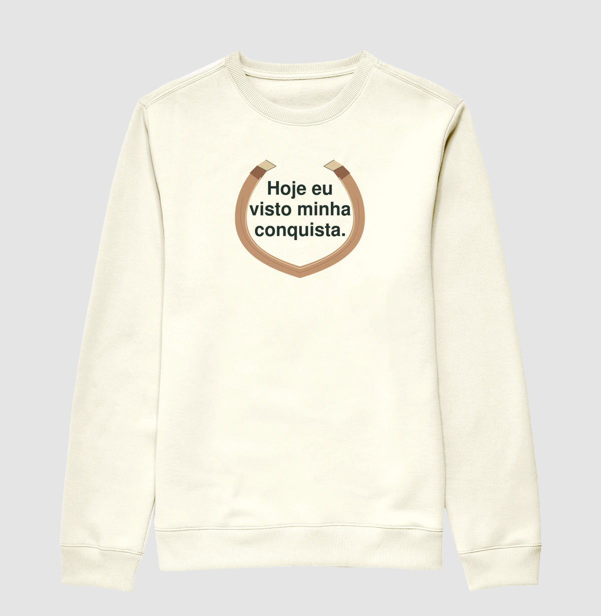 Suéter Moletom - Conquista Vestida, Off White