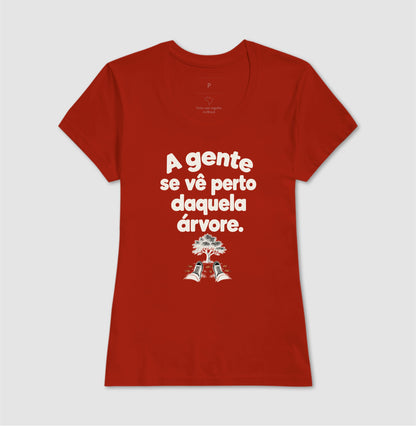 Camiseta Unissex - Ponto de Encontro, Feminino, Vermelho