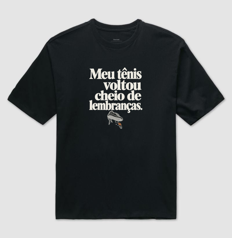 Camiseta Oversized - Areia de Brinde