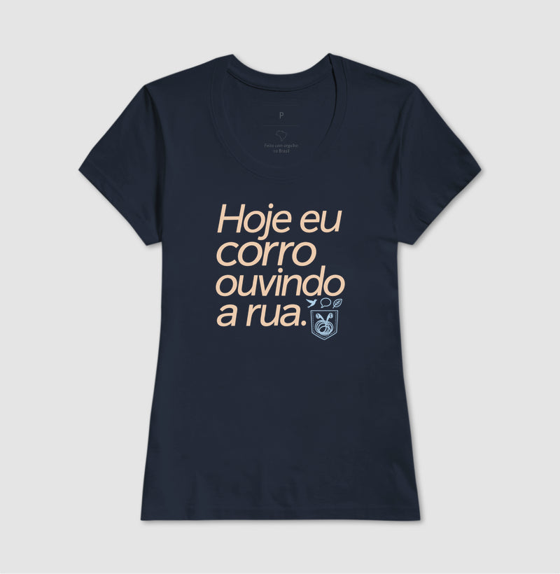Camiseta Unissex - Música Guardada, Feminino, Marinho