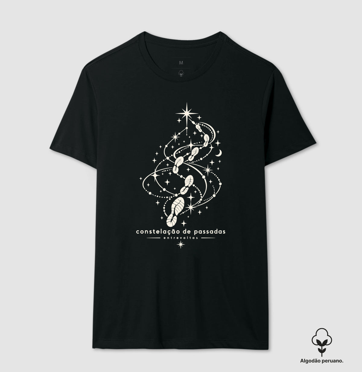 Camiseta Algodão Peruano - Constelação de passadas
