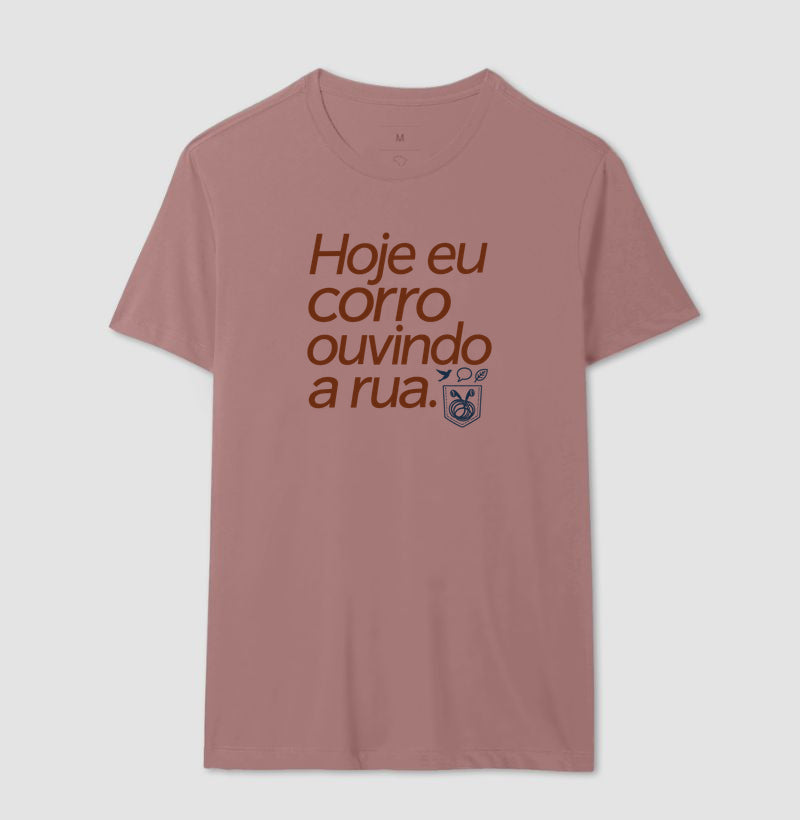 Camiseta Unissex - Música Guardada, Masculino, Rosa