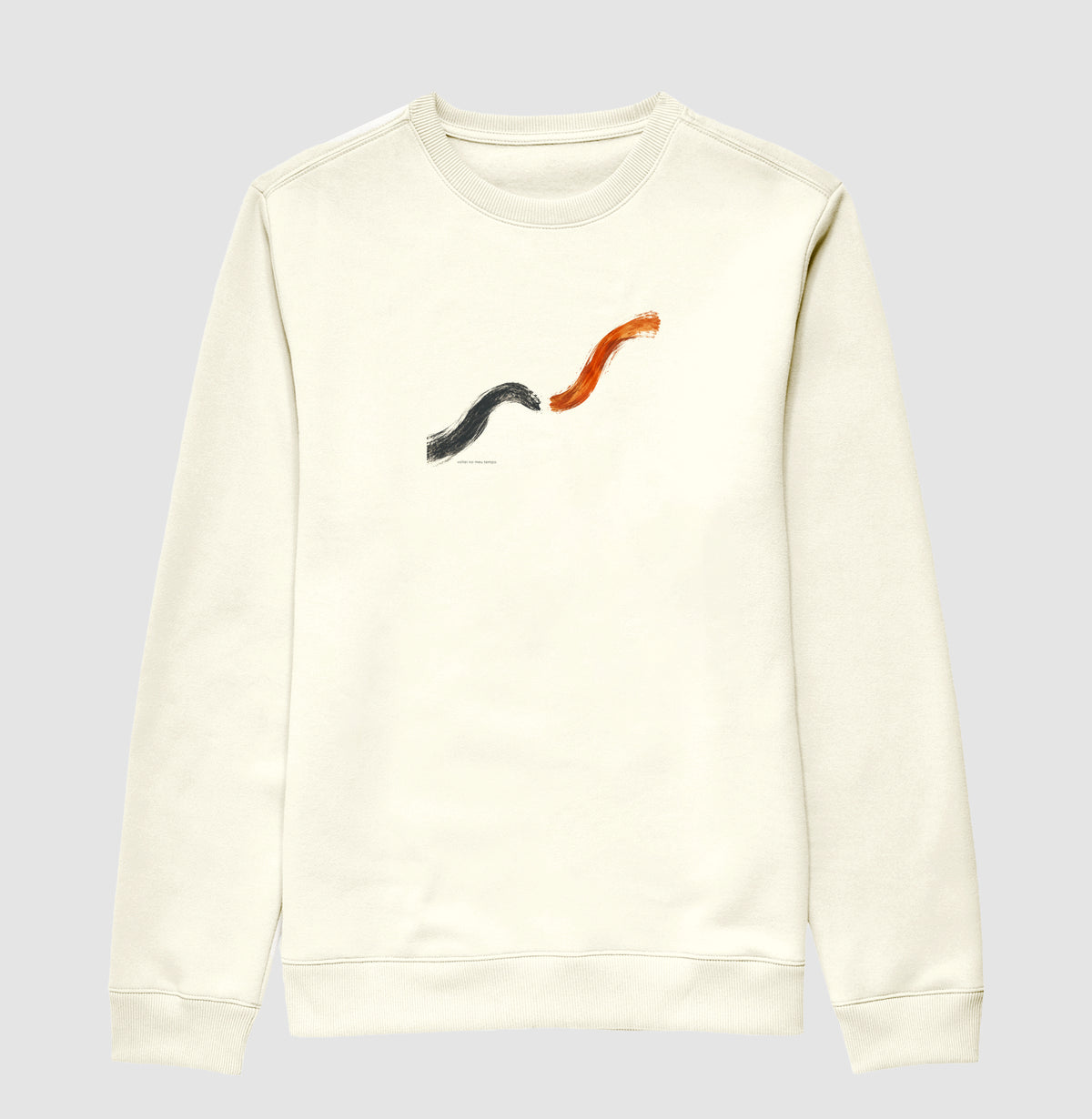 Suéter Moletom - Voltei a Correr, Off White