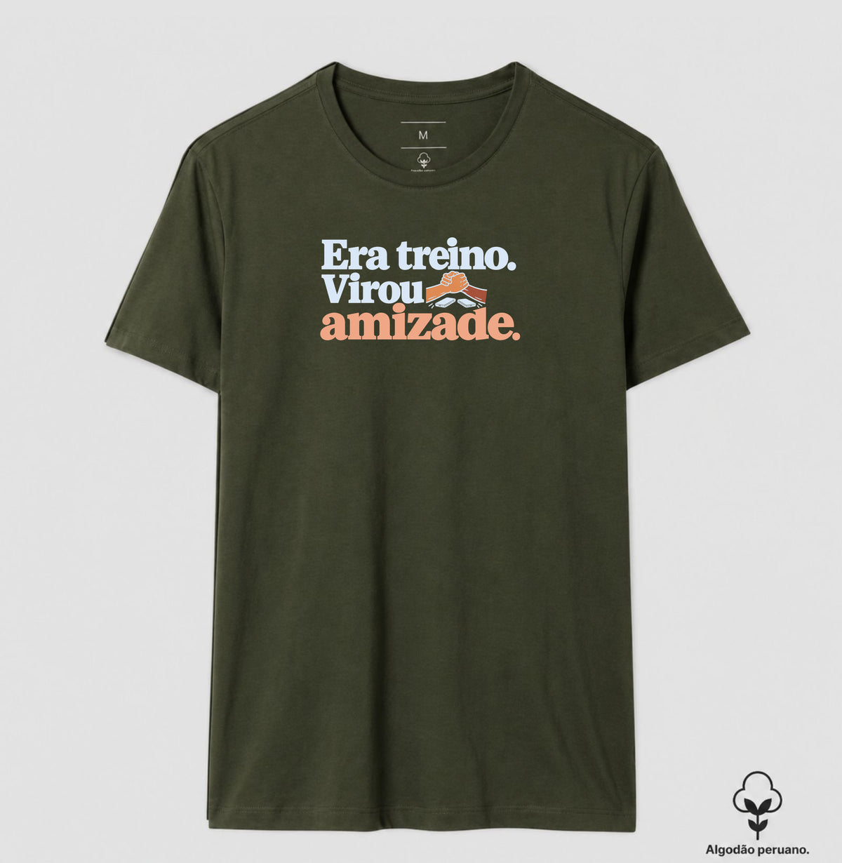 Camiseta Algodão Peruano - Amizade Salva