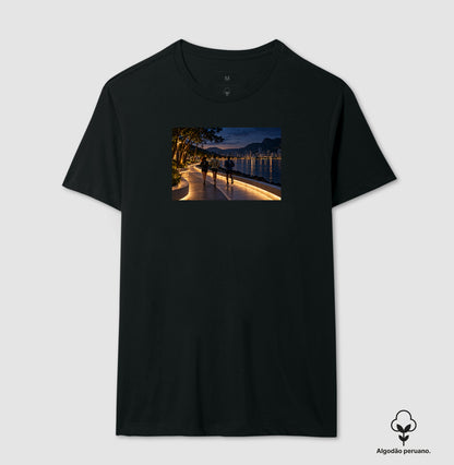 Camiseta Algodão Peruano - Noite Refletiva, Masculino, Preta