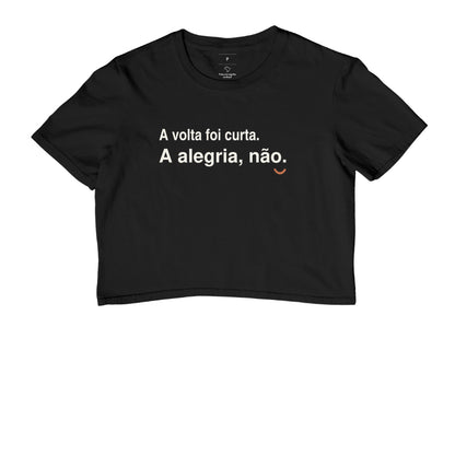 Cropped - Alegria Maior, Preta