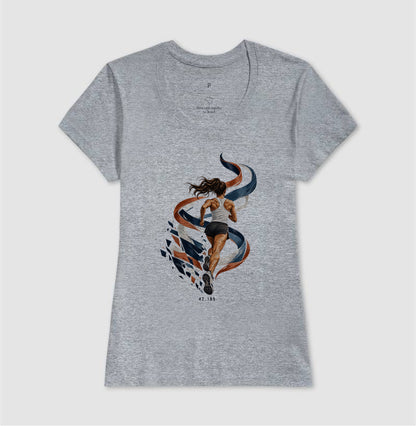 Camiseta Unissex - Dentro da Maratona, Feminino, Cinza