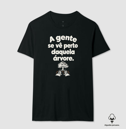 Camiseta Algodão Peruano - Ponto de Encontro, Masculino, Preta