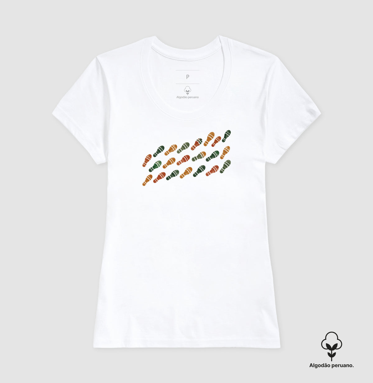 Camiseta Algodão Peruano - Passos que Ficaram
