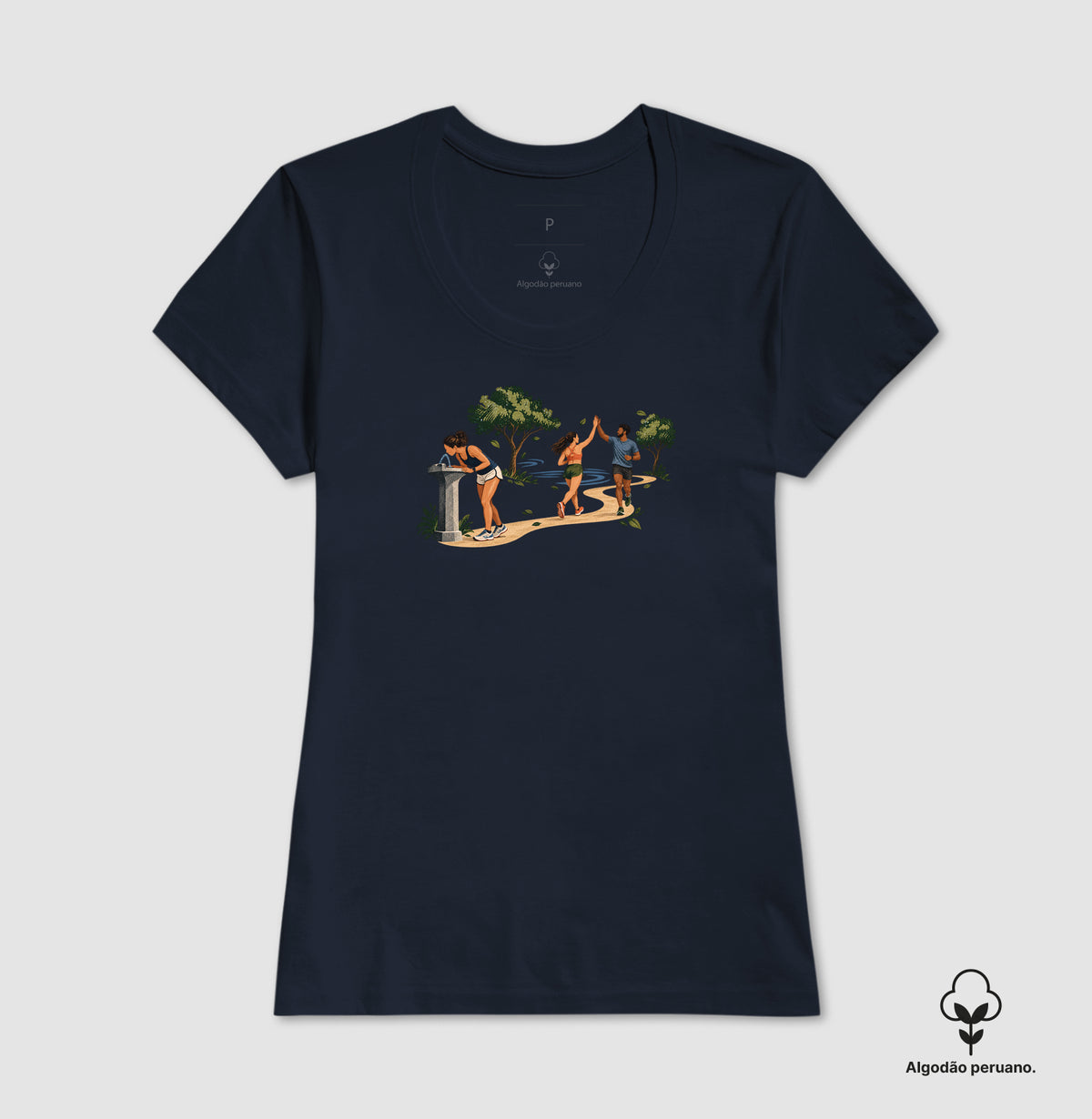 Camiseta Algodão Peruano - Primeiro Longão