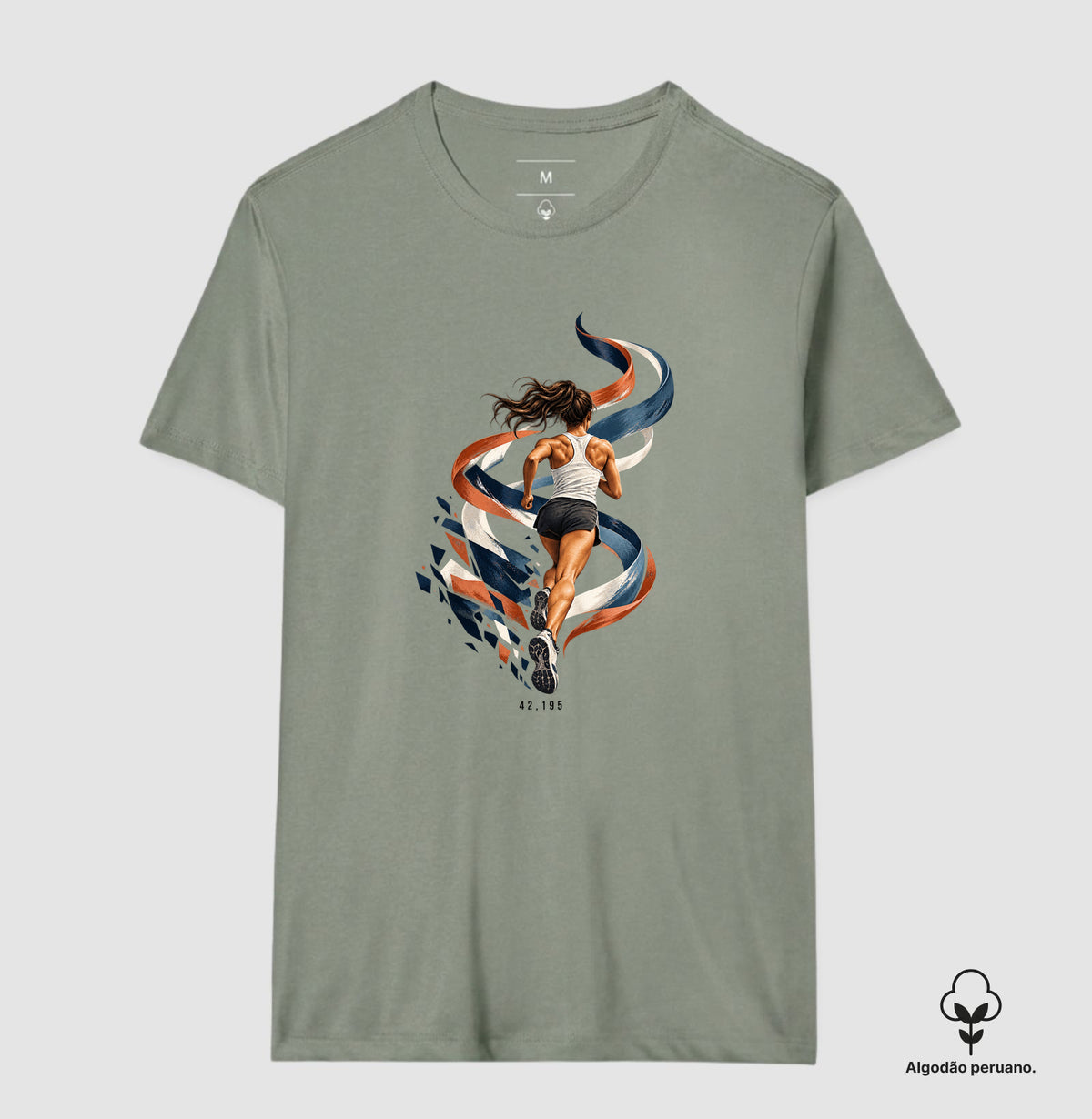 Camiseta Algodão Peruano - Dentro da Maratona