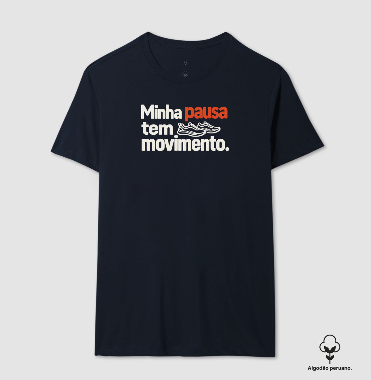 Camiseta Algodão Peruano - Pausa em Movimento