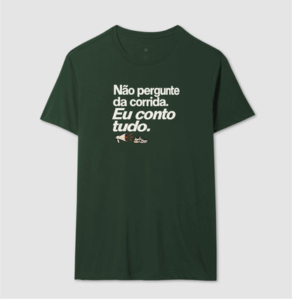 Camiseta Unissex - Cheguei no Assunto, Masculino, Verde