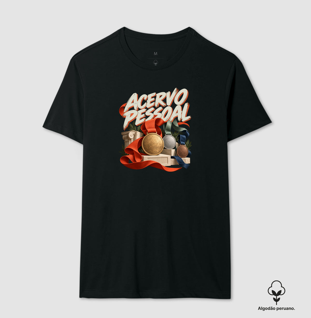 Camiseta Algodão Peruano - Museu de Medalhas