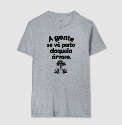 Camiseta Unissex - Ponto de Encontro, Masculino, Cinza