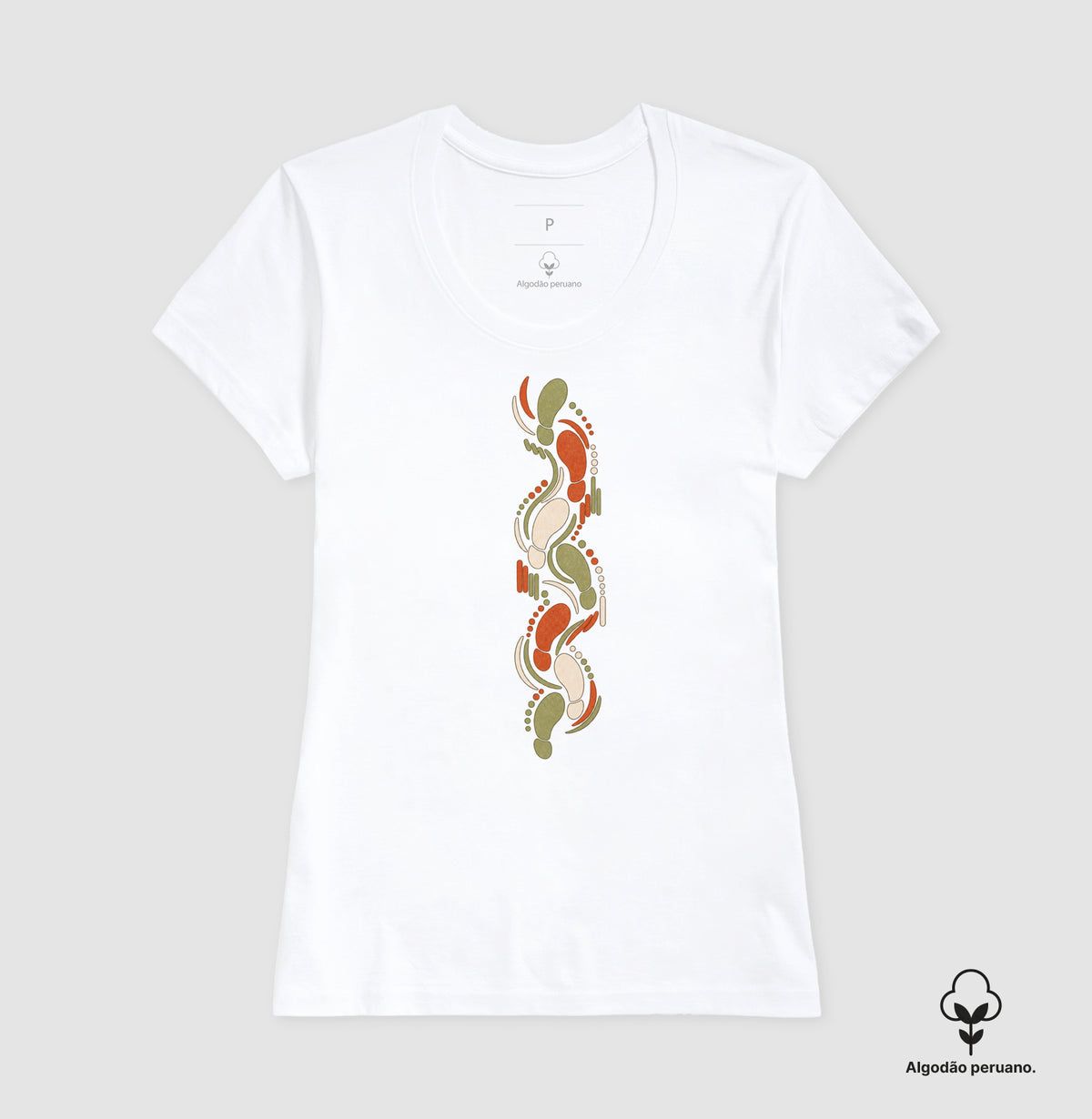 Camiseta Algodão Peruano - Sistema de passadas