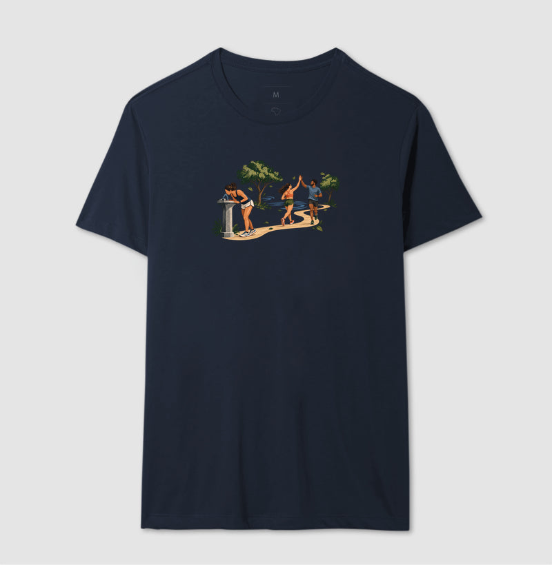 Camiseta Unissex - Primeiro Longão, Masculino, Marinho