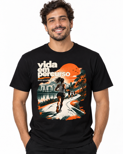 Camiseta algodão peruano - Vida em Percurso