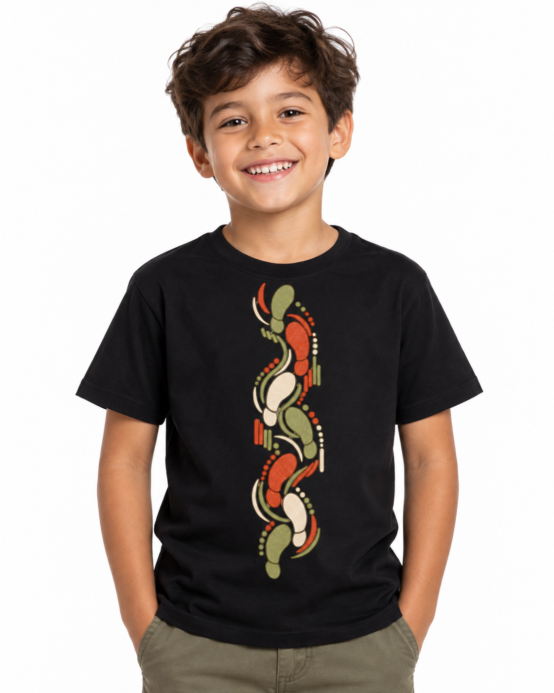 Camiseta infantil - Sistema de passadas