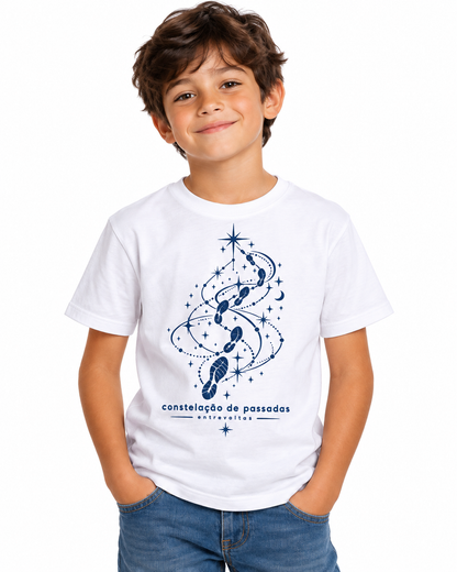 Camiseta infantil - Constelação de passadas