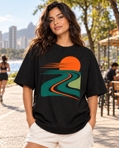 Camiseta Oversized - Pulso do Percurso