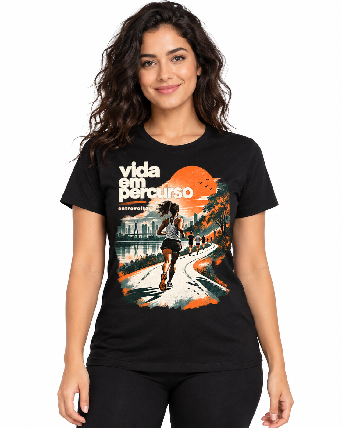 Camiseta algodão peruano - Vida em Percurso