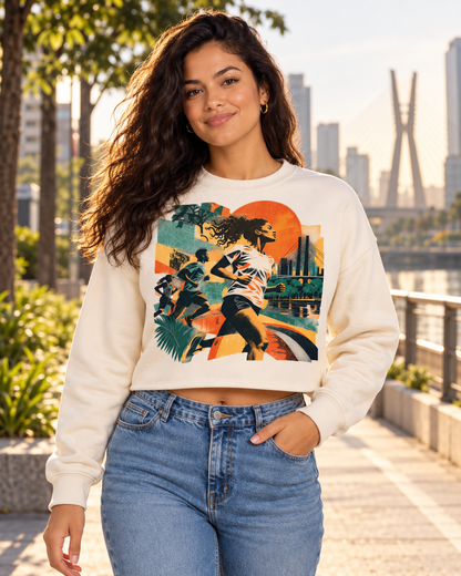 Cropped moletom - Primeira luz