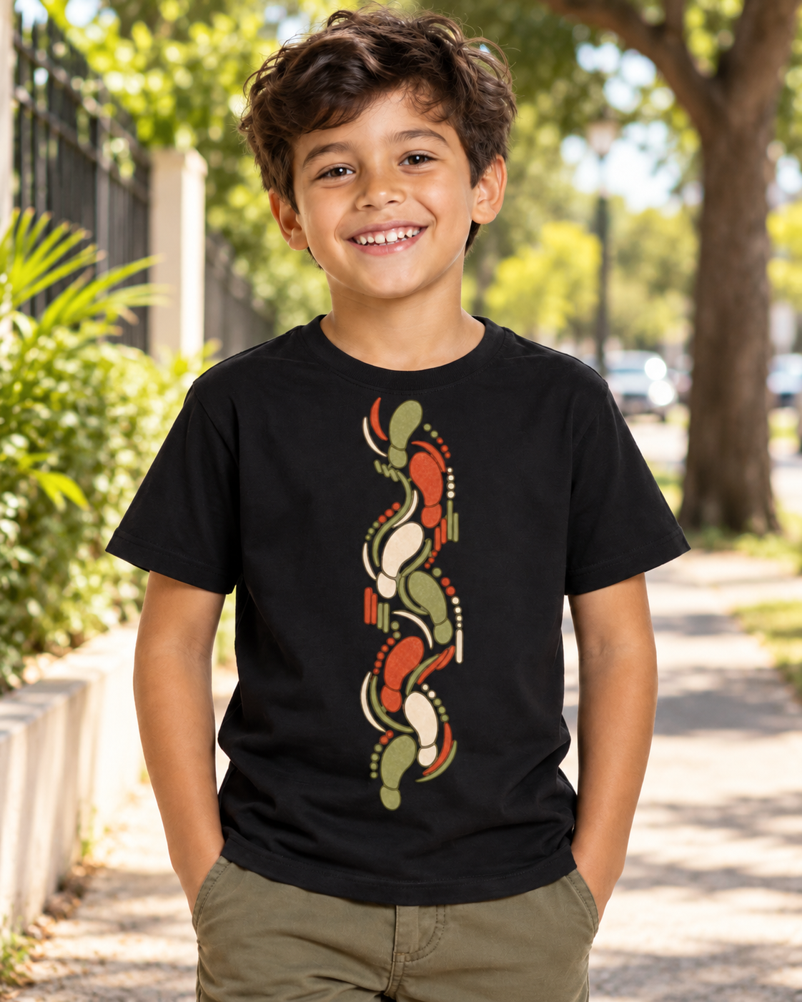 Camiseta infantil - Sistema de passadas
