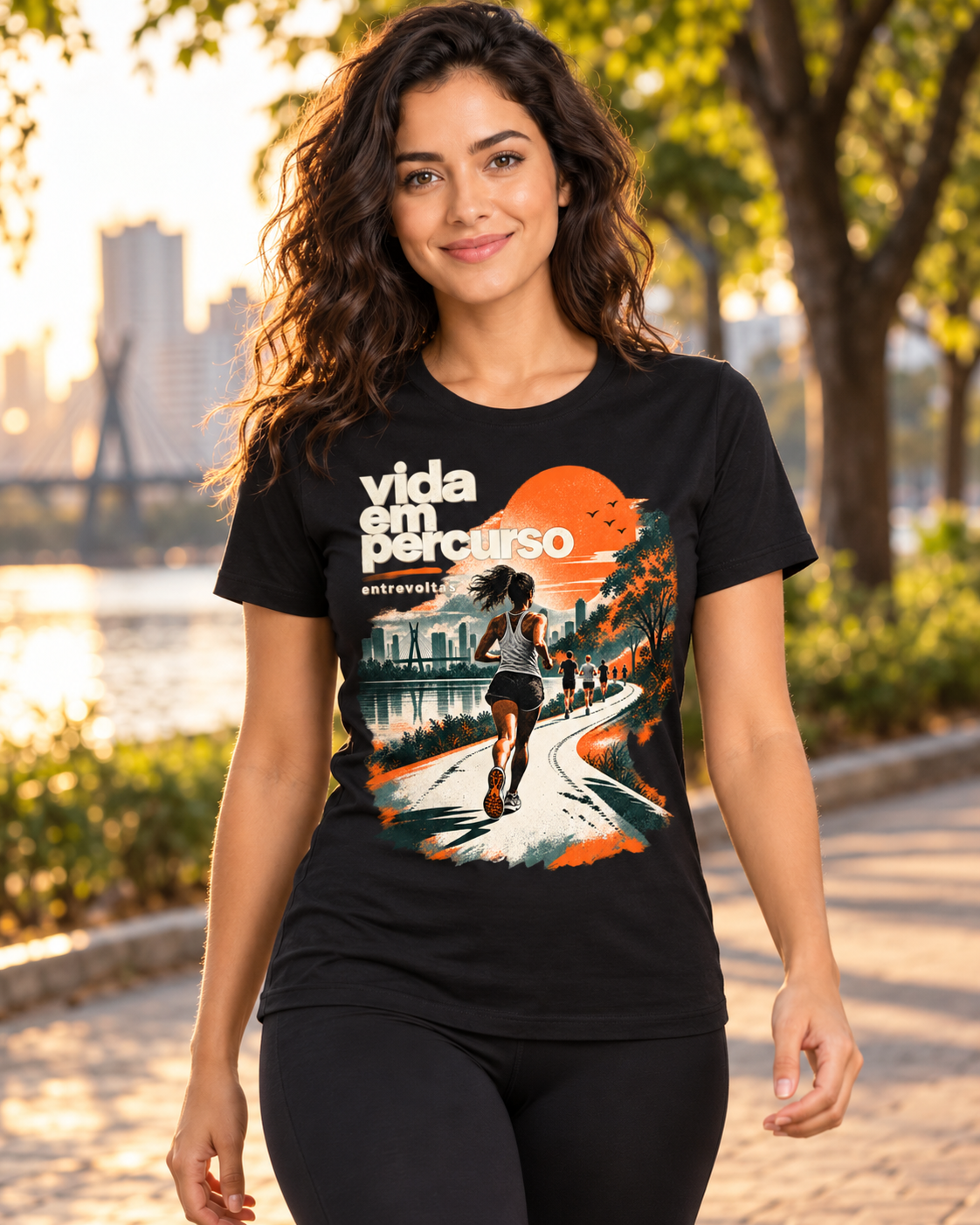 Camiseta algodão peruano - Vida em Percurso