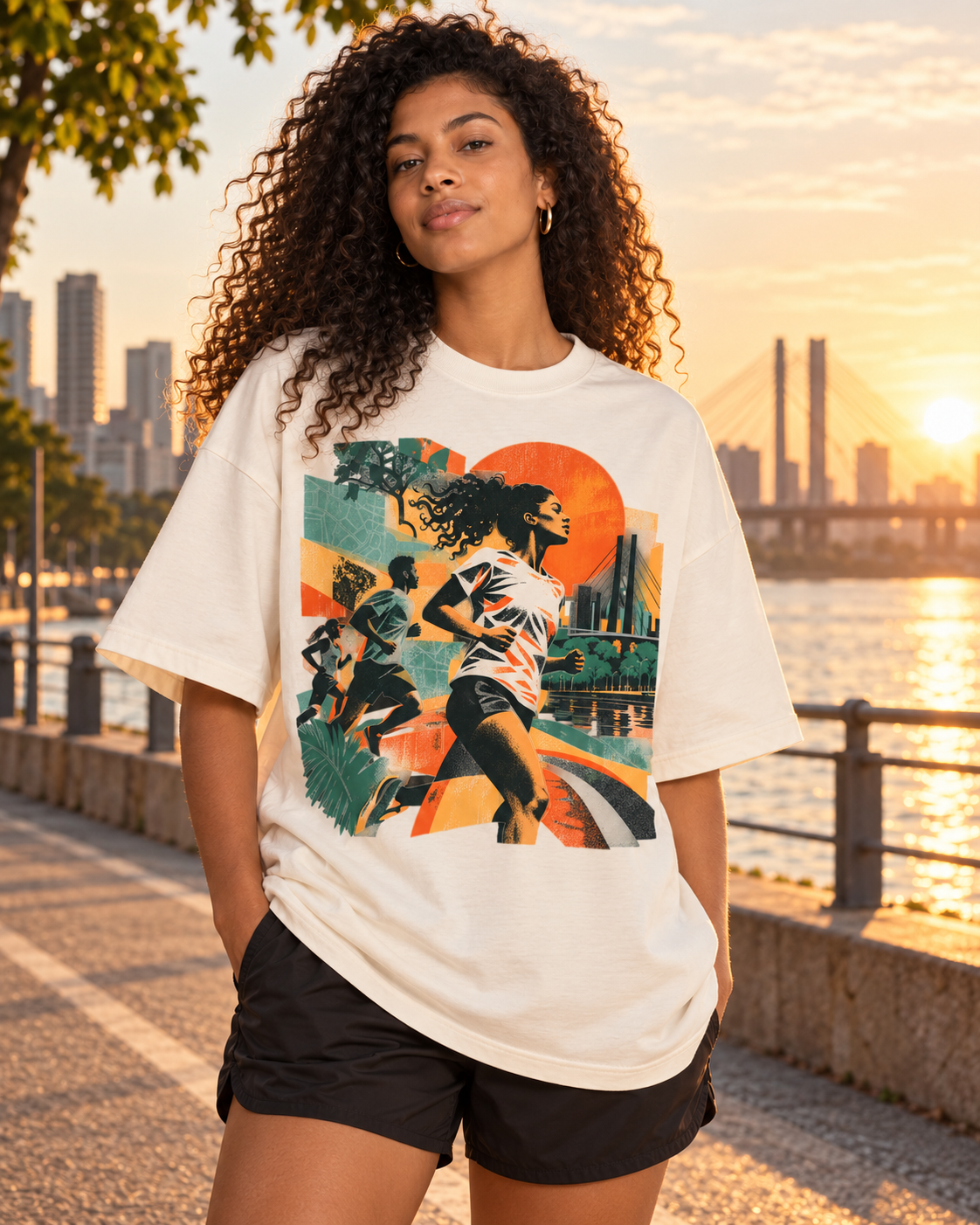 Camiseta Oversized - Primeira luz