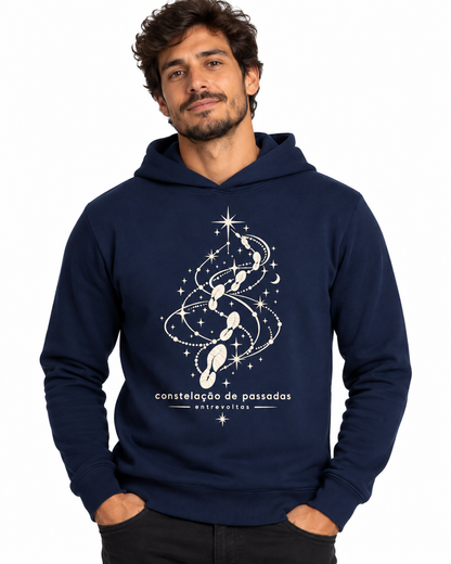 Hoodie moletom - Constelação de passadas
